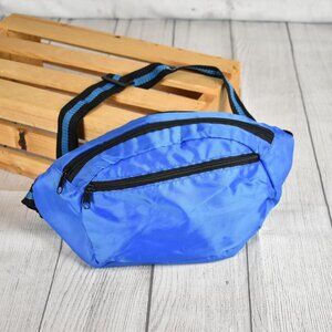 Electric Blue Lightweight Nylon Fanny Waist Pack